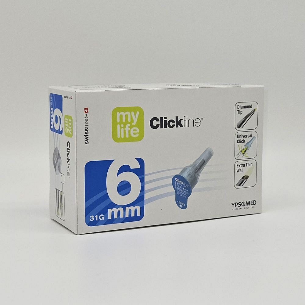 MYLIFE Clickfine Pen-Nadeln 31 G 6 mm - 100Stk