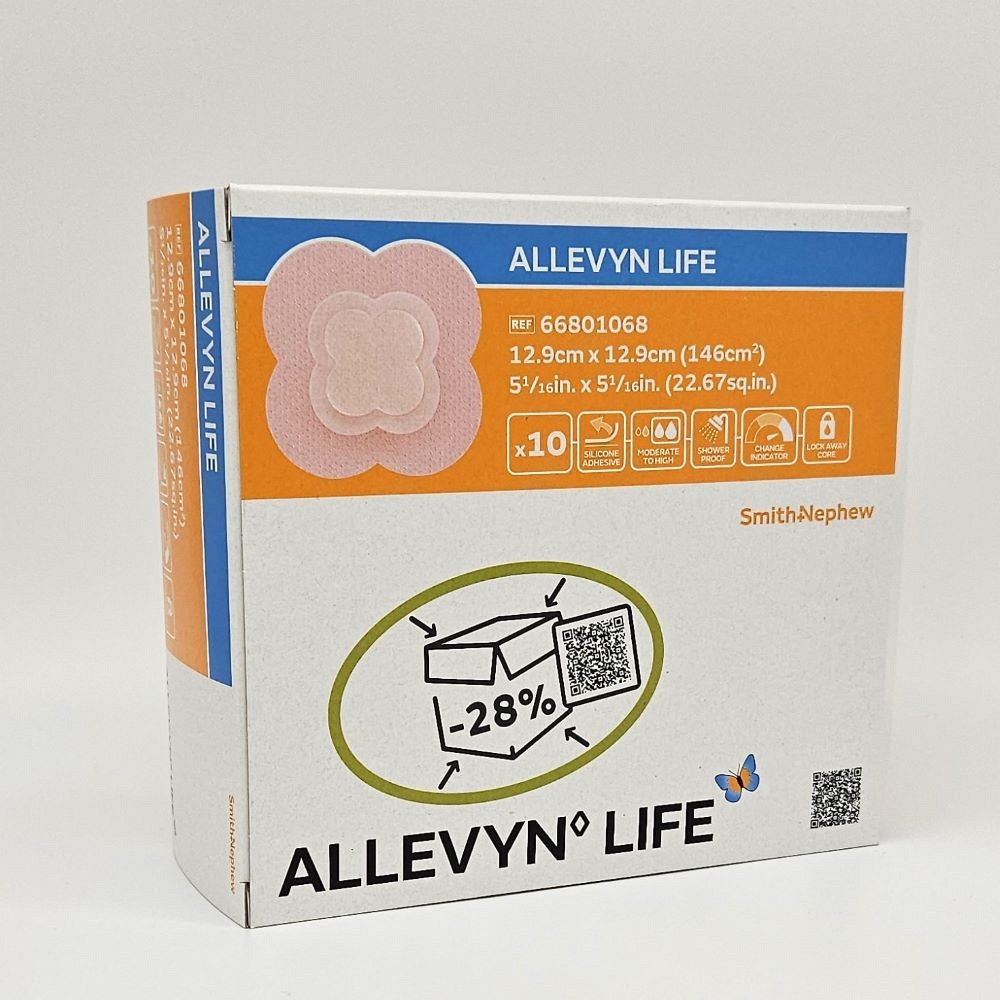 ALLEVYN Life 12,9x12,9 cm Silikonschaumverband - 10Stk