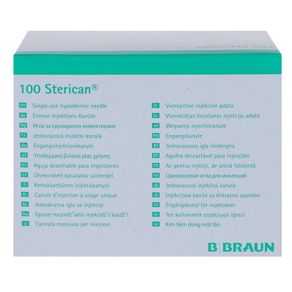 STERICAN Kanülen Luer-Lok 0,60x30 mm Gr.14 blau - 100Stk