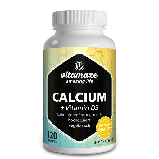 CALCIUM D3 600 mg/400 I.E. vegetarisch Tabletten - 120Stk - Für Senioren