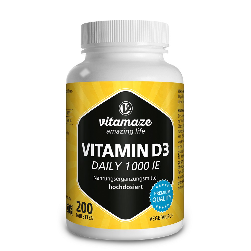 VITAMIN D3 1000 I.E. daily vegetarisch Tabletten - 200Stk - Mikronährstoffe