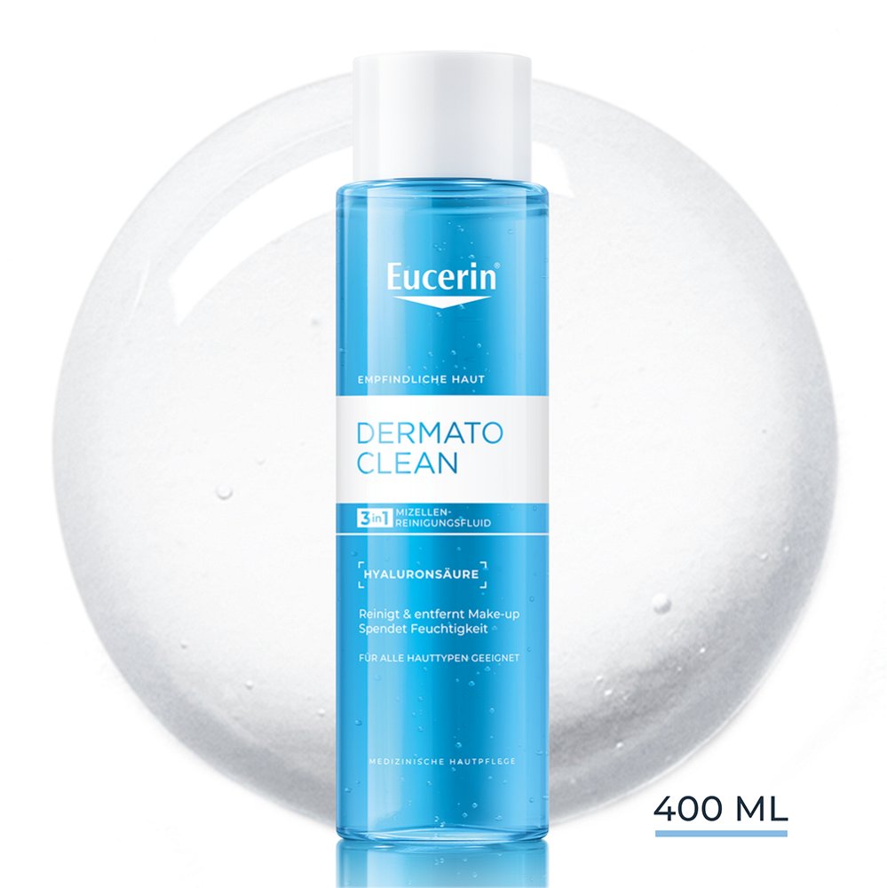 EUCERIN DermatoCLEAN Hyal.Miz.Reinigungsfluid 3in1 - 400ml - Empfindliche Haut