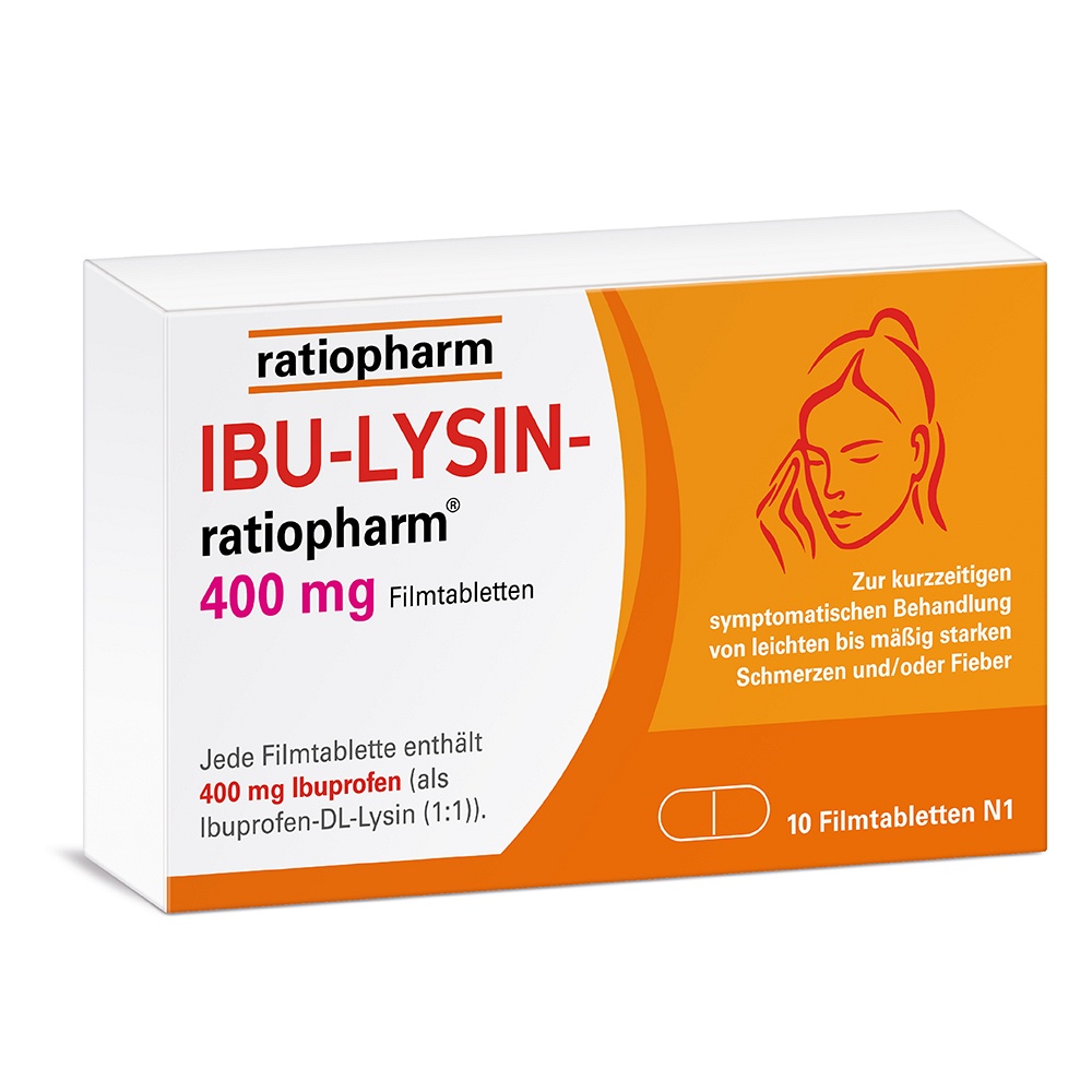 IBU-LYSIN-ratiopharm 400 mg Filmtabletten - 10Stk
