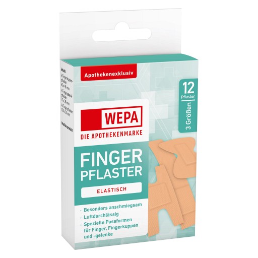 WEPA Fingerpflaster Mix 3 Größen - 12Stk