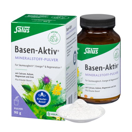 BASEN AKTIV Mineralstoff-Kräuter-Extrakt-Pulver - 90g - Entgiften-Entschlacken-Entsäuern