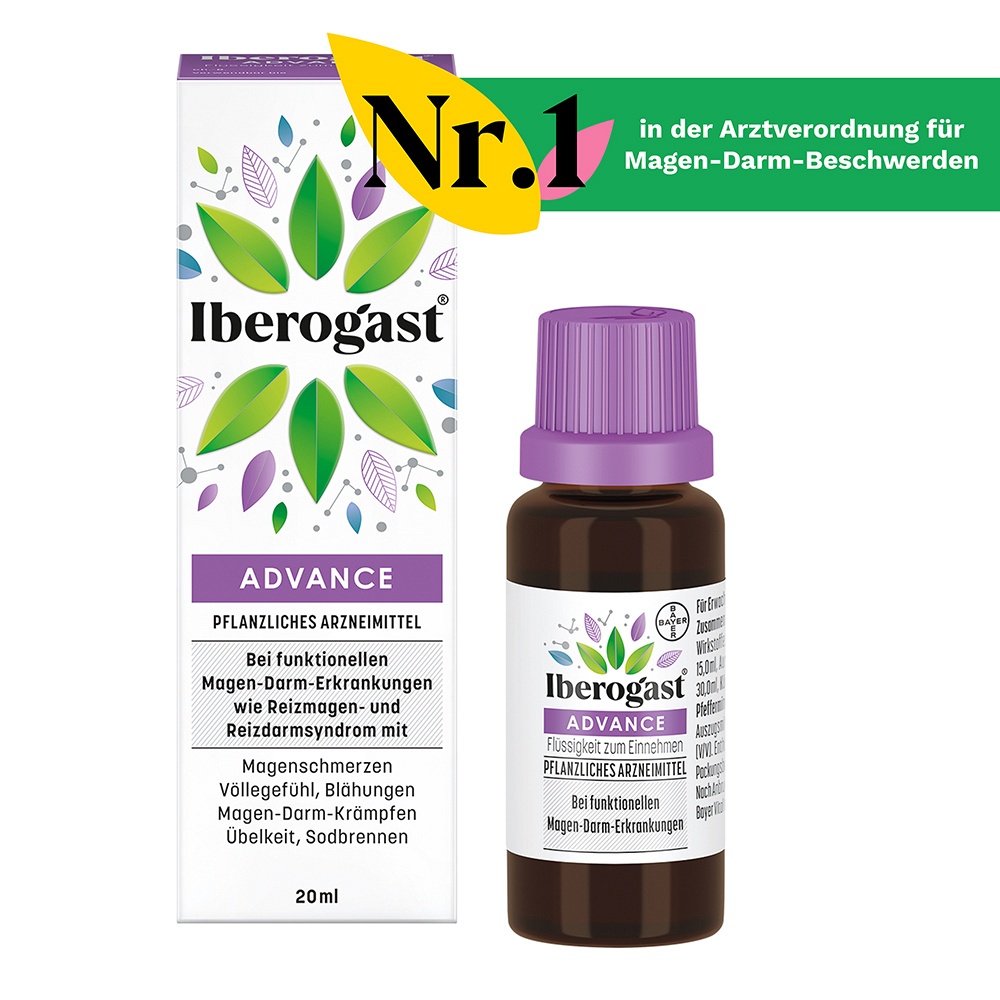 IBEROGAST ADVANCE Flüssigkeit zum Einnehmen - 20ml - Bauchschmerzen & Blähungen