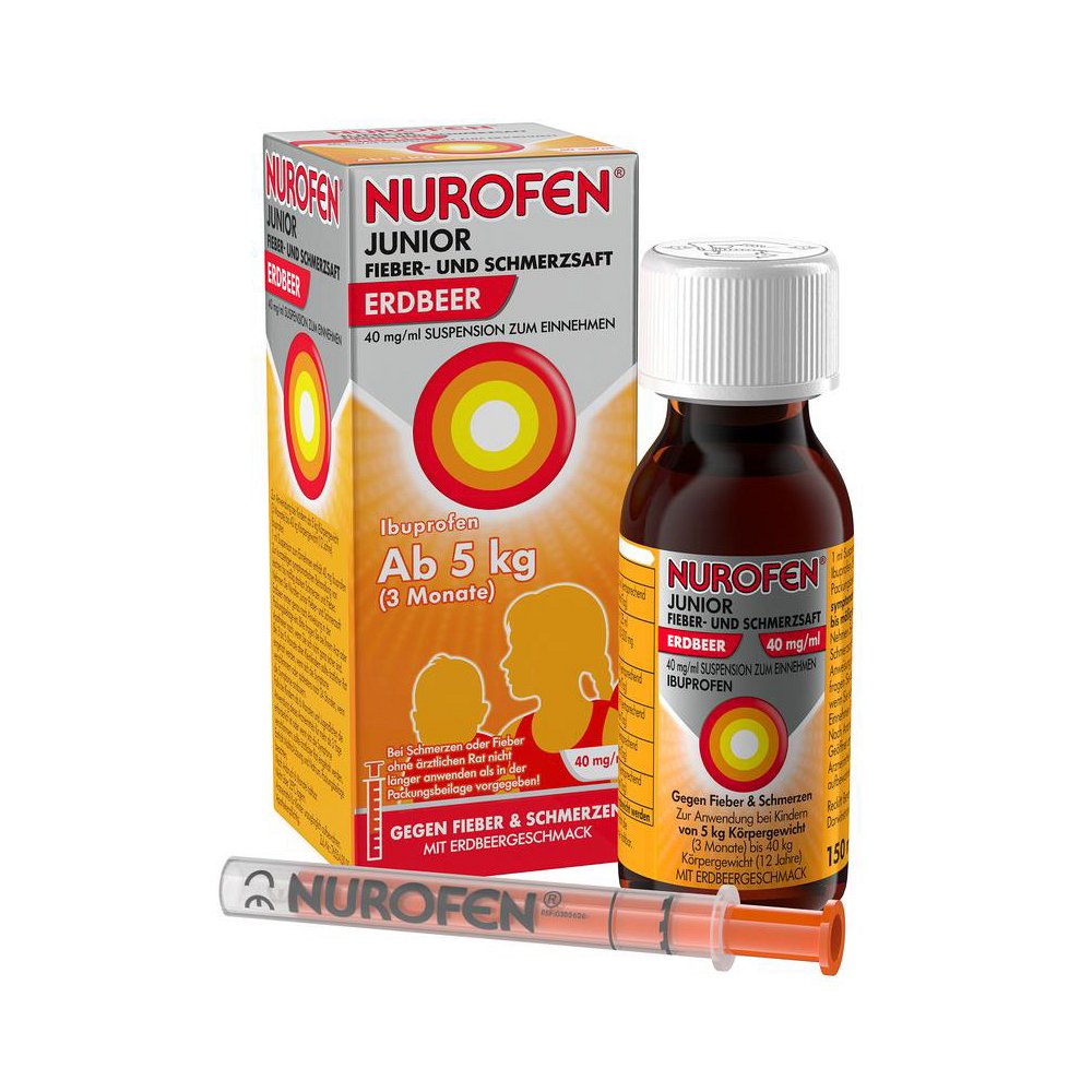 NUROFEN Junior Fieber-u.Schmerzsaft Erdbe.40 mg/ml - 150ml