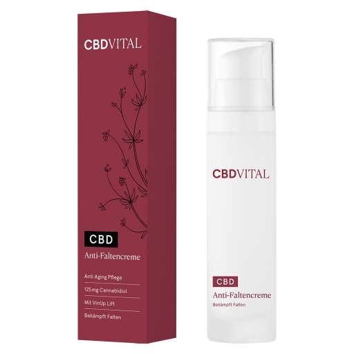 CBD VITAL Anti-Faltencreme Premium - 50ml