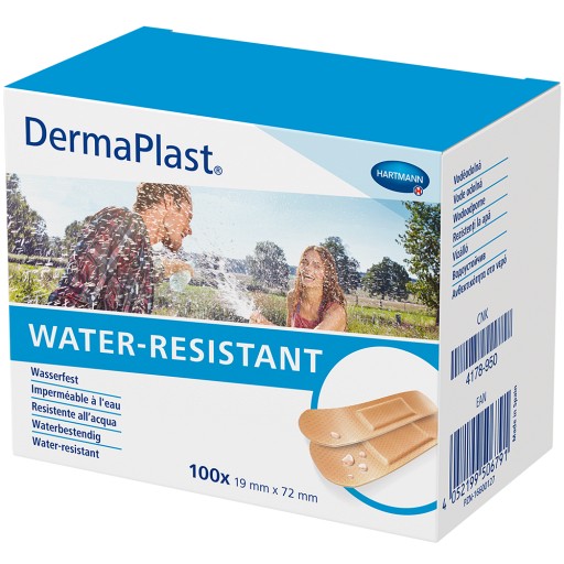 DERMAPLAST WATER-RESISTANT Pflasterstrips 19x72 mm - 100Stk