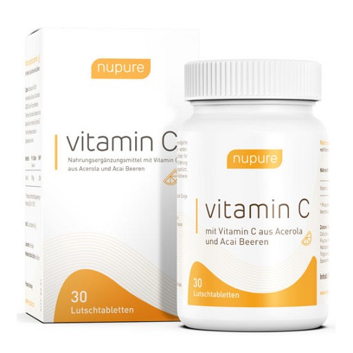 NUPURE vitamin C Lutschtabletten Acerola & Acai - 30Stk - Mikronährstoffe