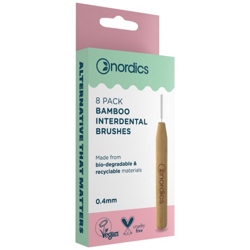 ÖKO Interdental Zahnbürste Bambus 0,40 mm Nordics - 8Stk
