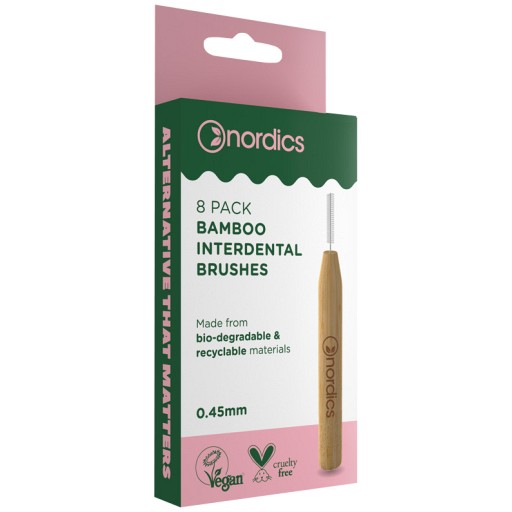 ÖKO Interdental Zahnbürste Bambus 0,45 mm Nordics - 8Stk
