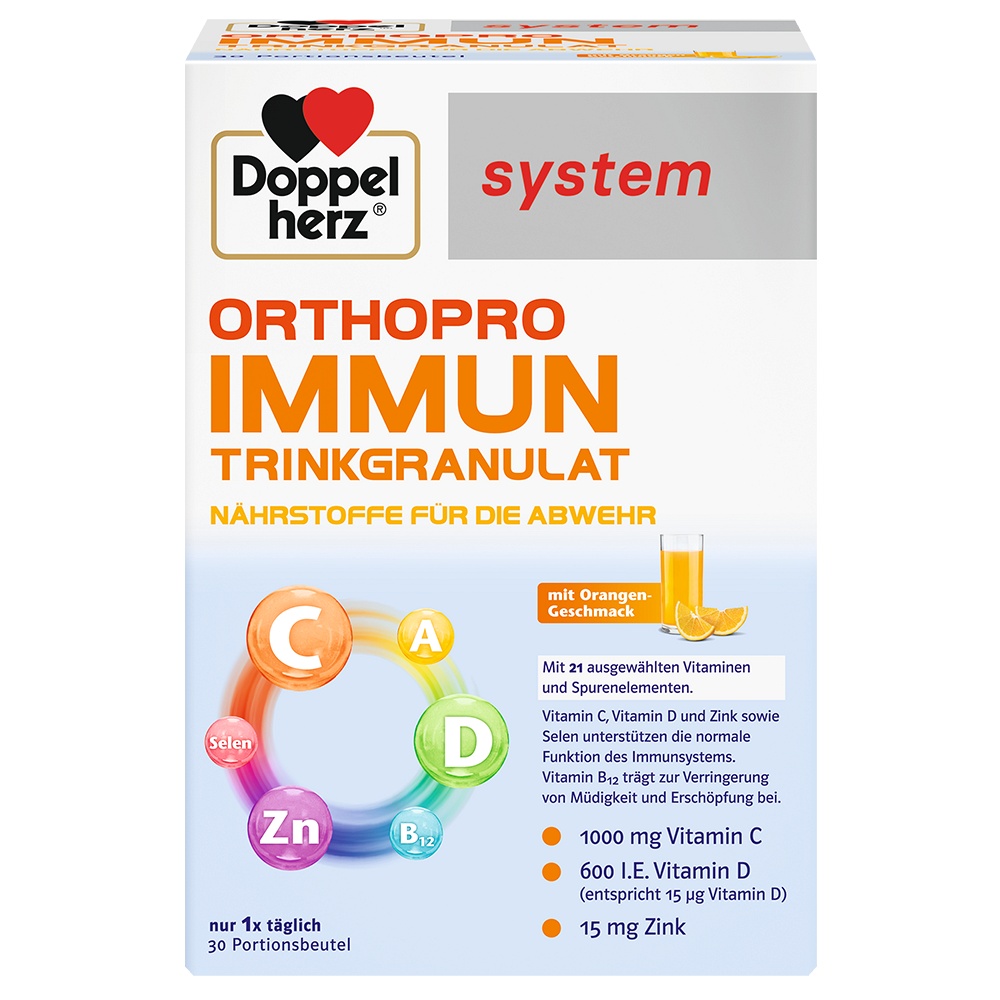 DOPPELHERZ Orthopro Immun system Trinkgranulat - 30Stk - Doppelherz® System