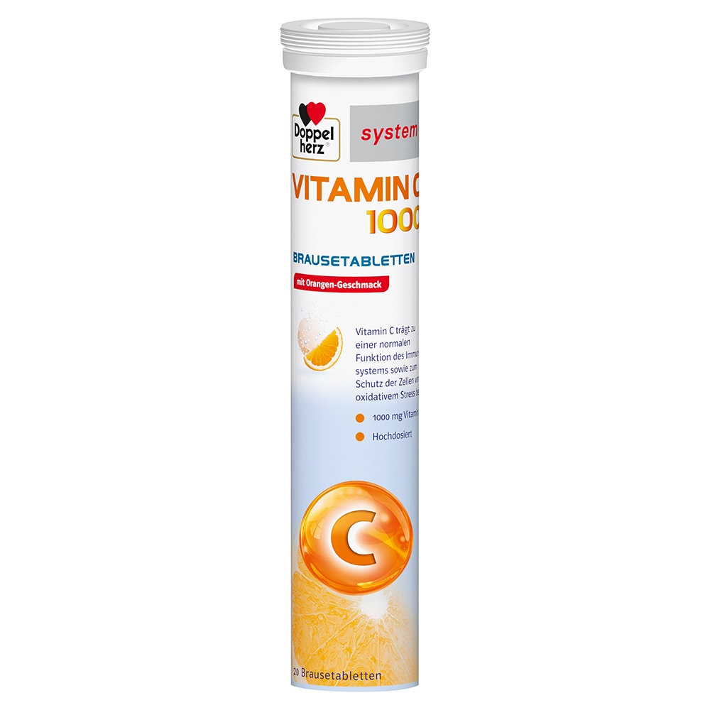 DOPPELHERZ Vitamin C 1000 system Brausetabletten - 40Stk - Doppelherz® System