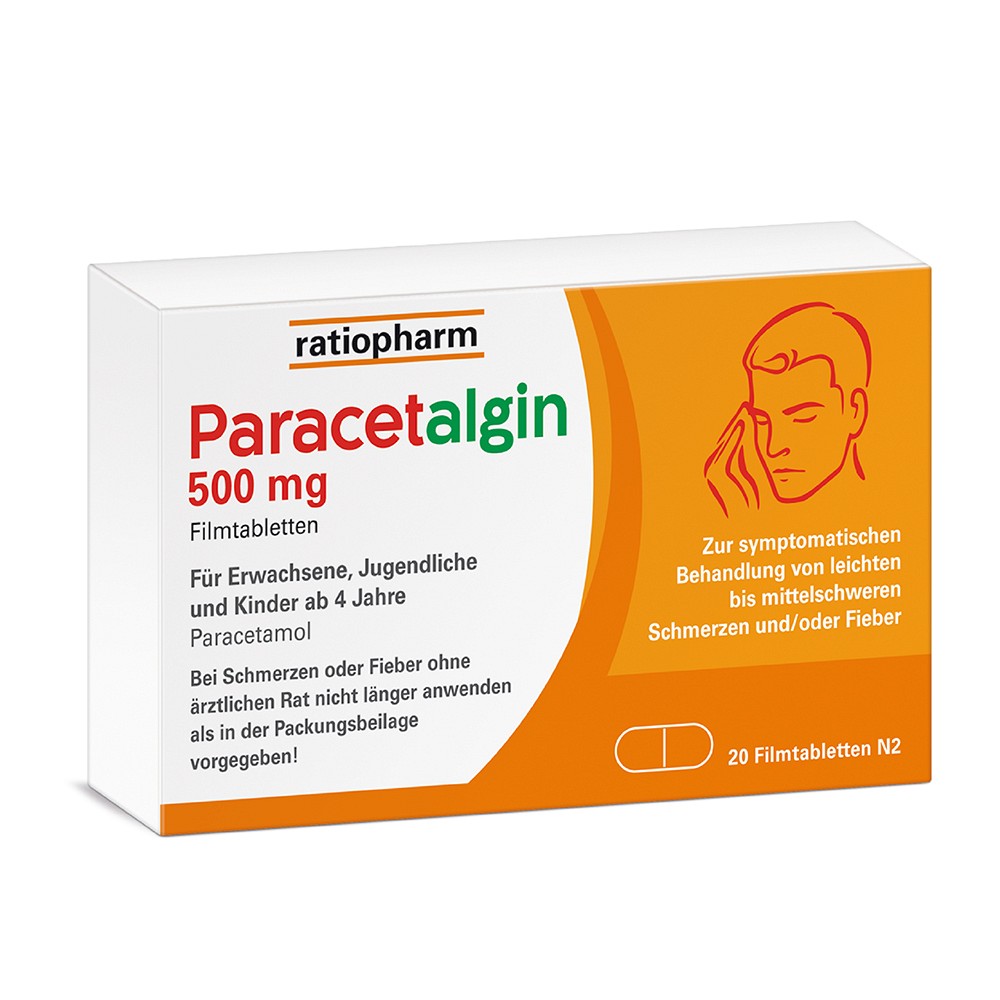 PARACETALGIN 500 mg Filmtabletten - 20Stk