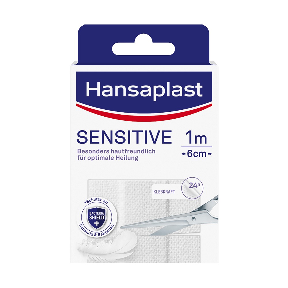 HANSAPLAST Sensitive Pflast.hypoallergen 6 cmx1 m - 1Stk - Wundversorgung