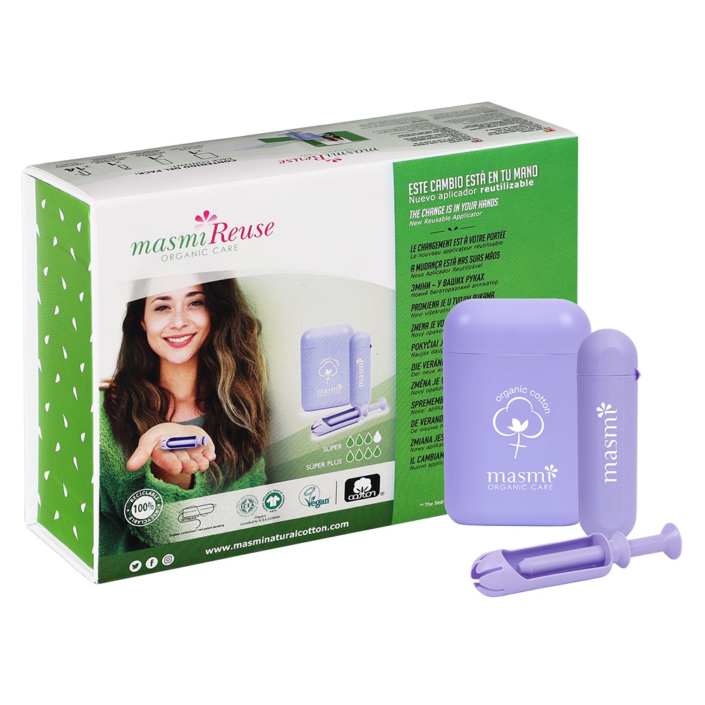 BIO TAMPONS Re-Use Applikator Super&Super+ MASMI - 1Packungen