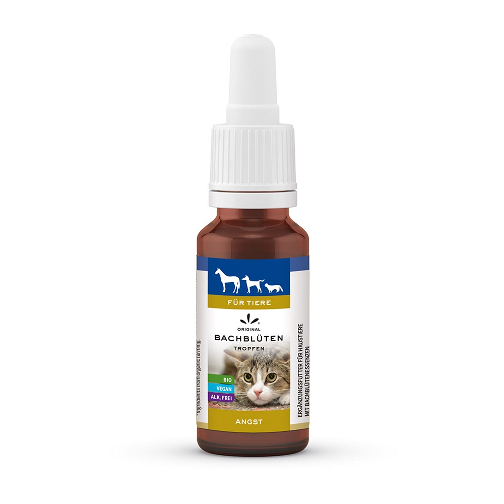 BACHBLÜTEN Tiere Tropfen Angst - 20ml - Tiergesundheit