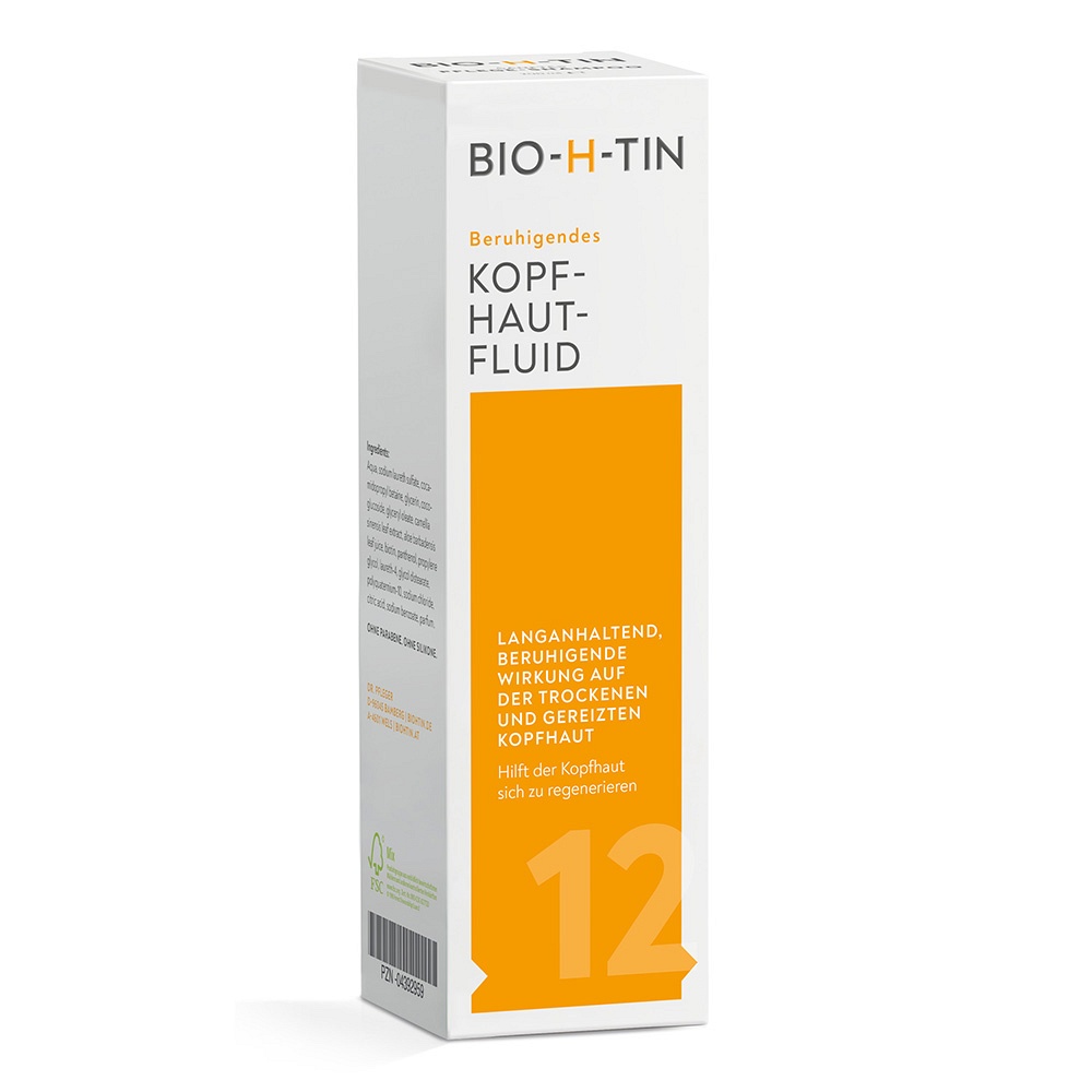 BIO-H-TIN beruhigendes Kopfhaut-Fluid - 100ml - Haut, Haare & Nägel