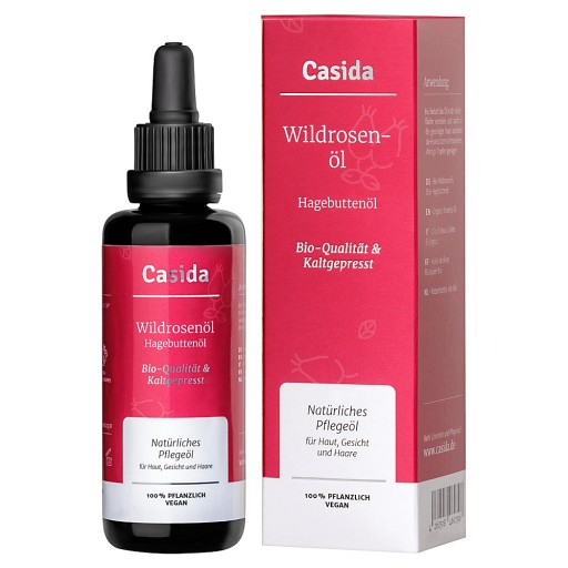 HAGEBUTTEN ÖL Wildrosenöl Bio kaltgepresst - 50ml - Anti-Aging