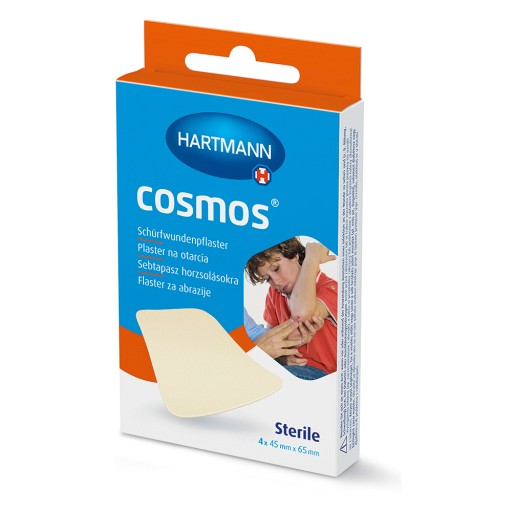 COSMOS Schürfwundenpflaster 4,5x6,5 cm steril - 4Stk