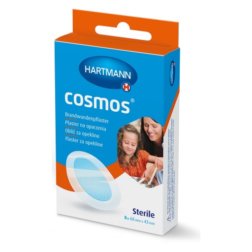 COSMOS Brandwundenpflaster 4,3x6,8 cm - 8Stk