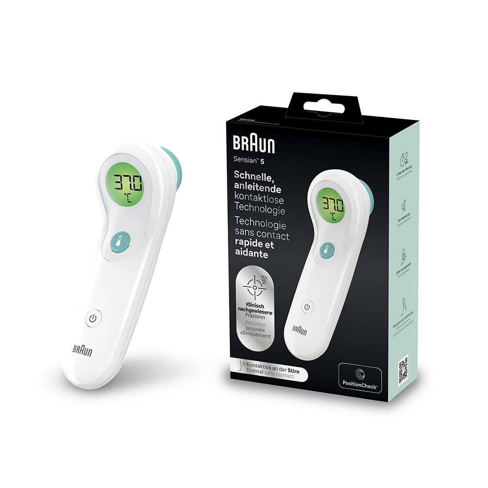 BRAUN NO touch+touch Stirnthermometer - 1Stk - Thermometer