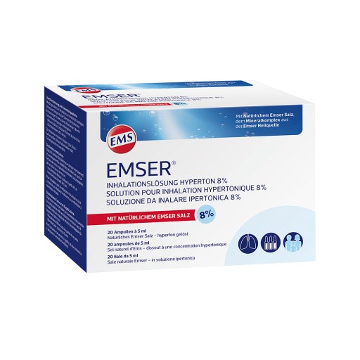 EMSER Inhalationslösung hyperton 8% - 20X5ml - Kochsalzlösungen