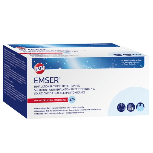 EMSER Inhalationslösung hyperton 4% - 60X5ml - Inhalation