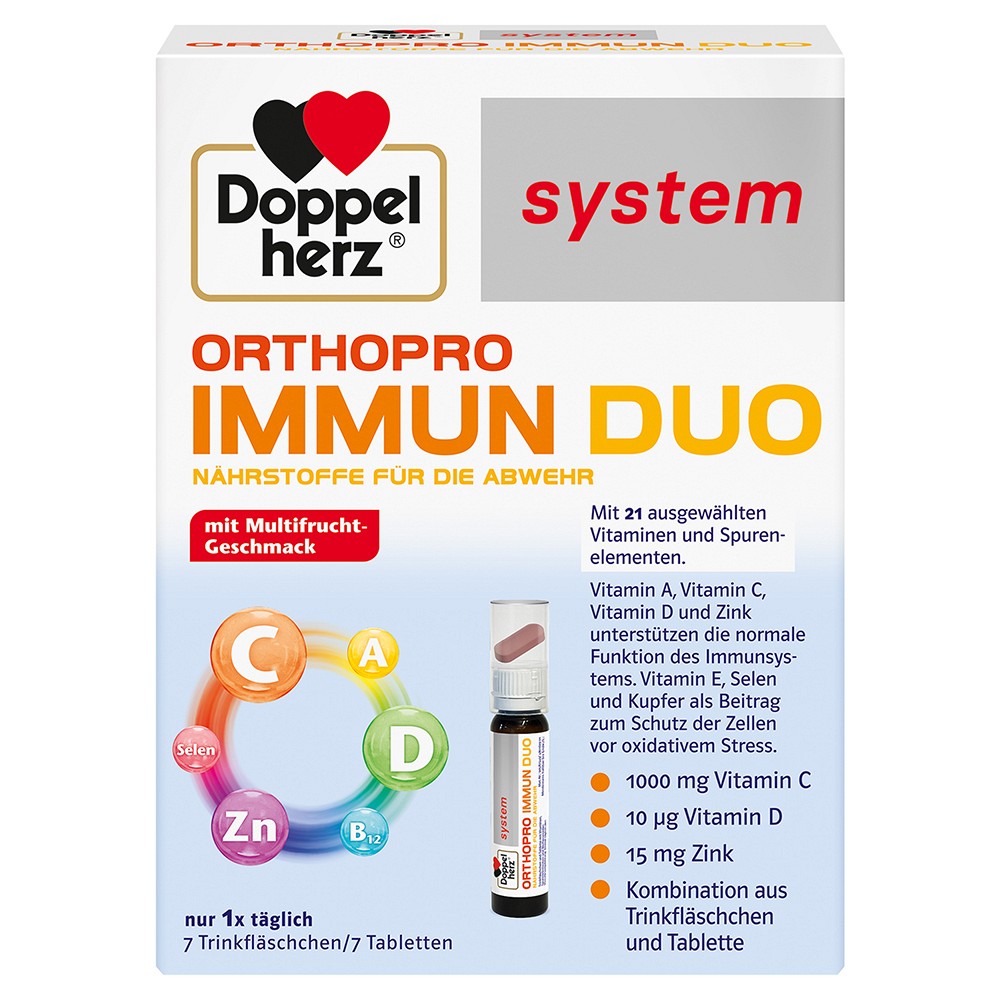 DOPPELHERZ Orthopro Immun Duo system Trinkampullen - 7Stk - Immunsystem & Zellschutz