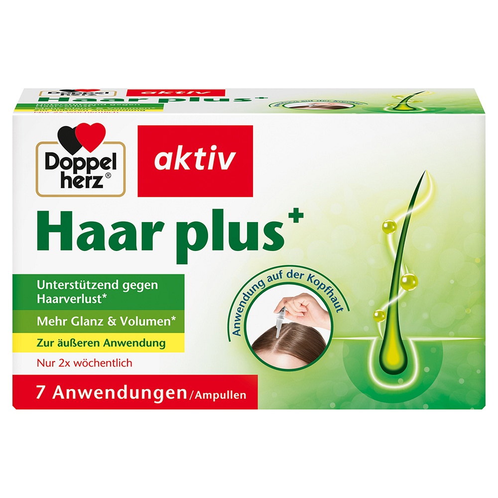 DOPPELHERZ Haar plus Ampullen - 7Stk - Haut, Haare & Nägel