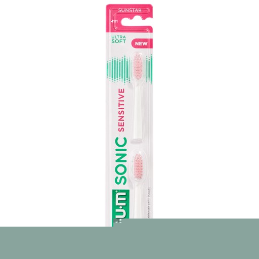 GUM SONIC SENSITIVE Ersatzbürstenköpfe - 2Stk - Zahnfleischpflege