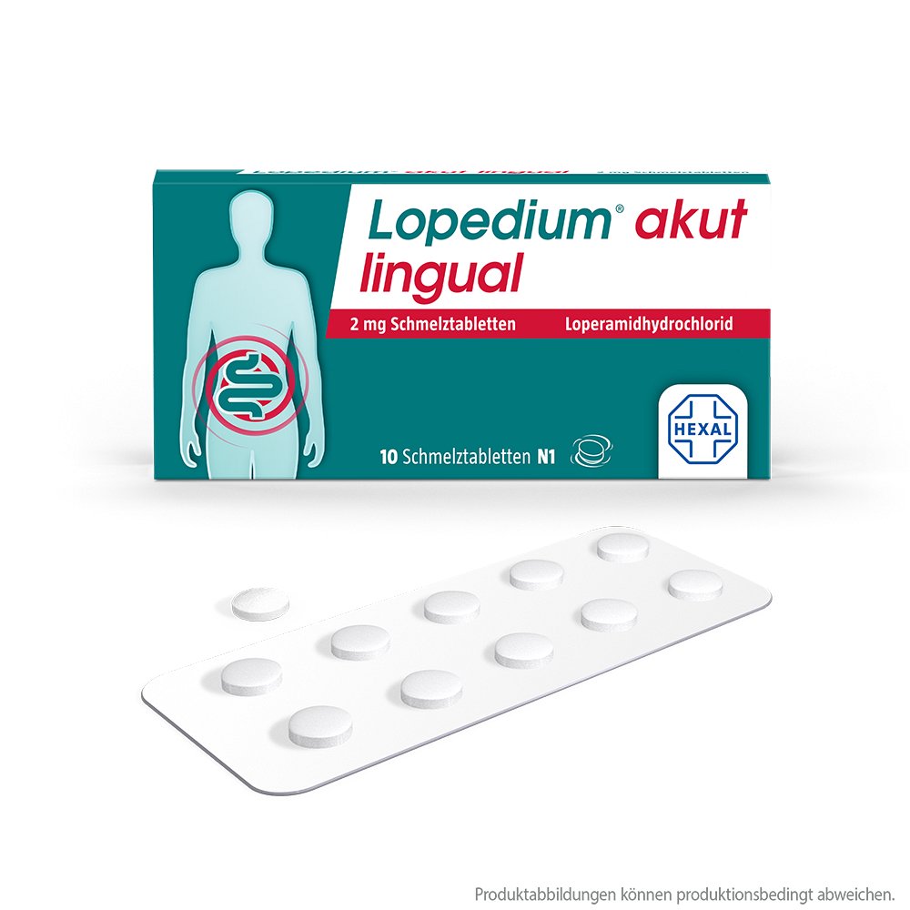 LOPEDIUM akut lingual 2 mg Schmelztabletten - 10Stk