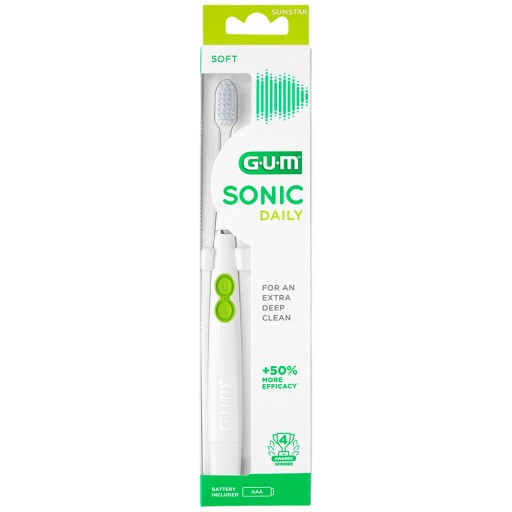 GUM SONIC DAILY Schallzahnbürste weiß - 1Stk - GUM