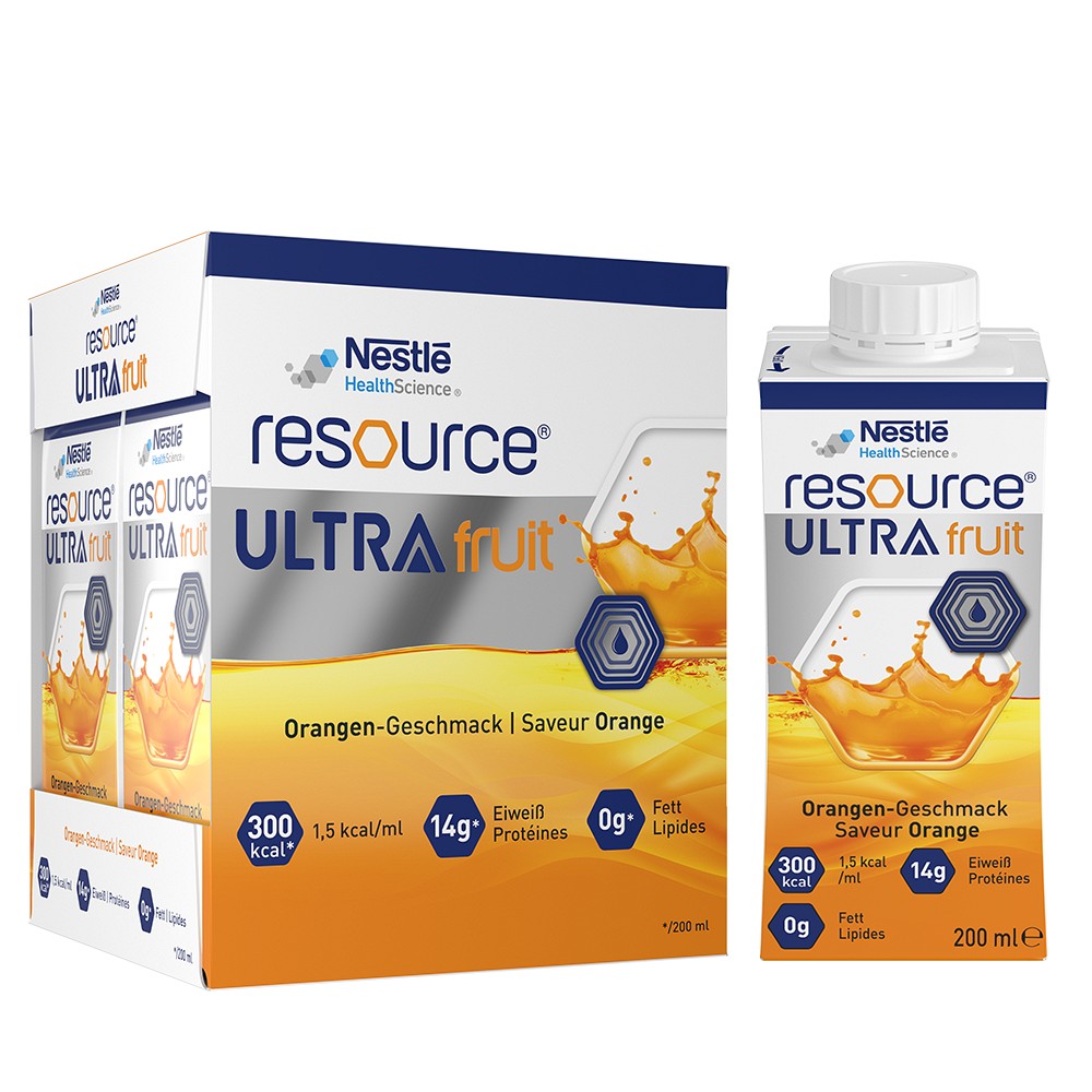 RESOURCE Ultra Fruit Orange flüssig - 4X200ml