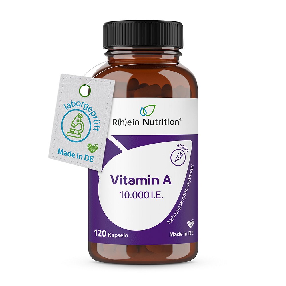 VITAMIN A 10.000 I.E. Kapseln - 120Stk - R(h)ein Nutrition