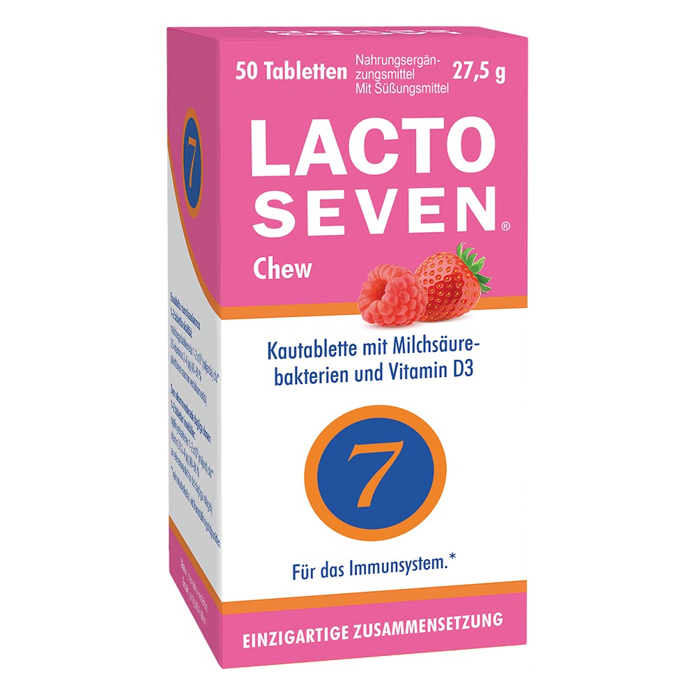 LACTO SEVEN Chew laktose-/gluten-/zuckerfrei KTA - 50Stk