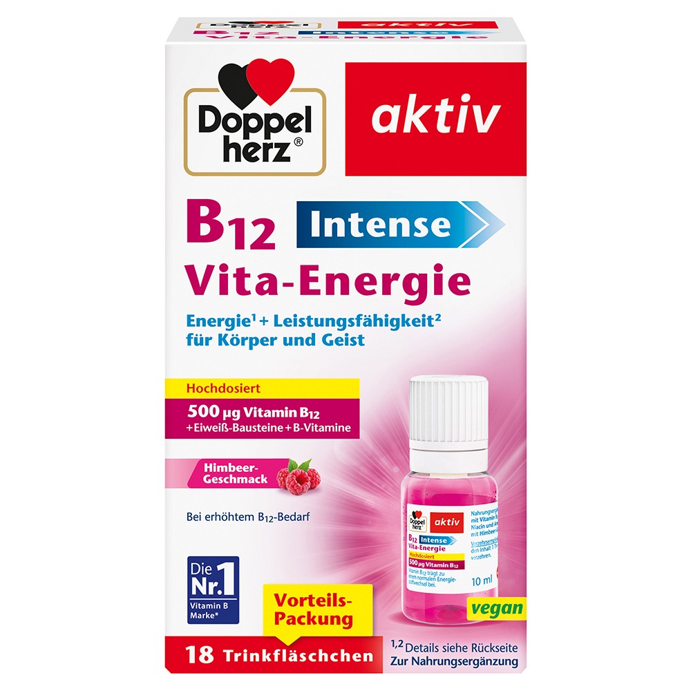 DOPPELHERZ B12 Intense Vita-Energie Trinkfl. - 18Stk - Ernährung & Wohlfühlen