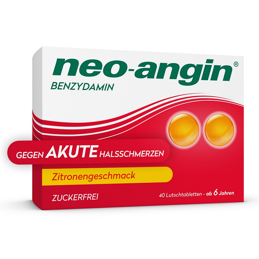 NEO-ANGIN Benzydamin akute Halsschmerzen Zitrone - 40Stk - tu-was-du-liebst