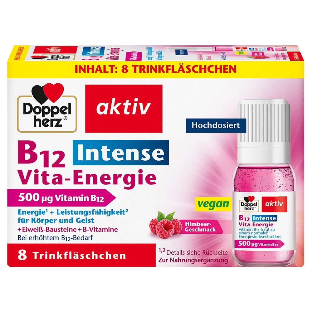 DOPPELHERZ B12 Intense Vita-Energie Trinkfl. - 8Stk - Energie & Leistungsfähigkeit