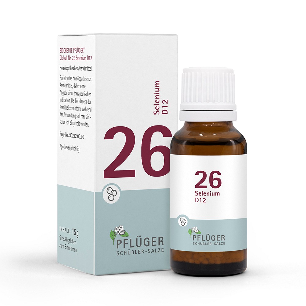 BIOCHEMIE Pflüger 26 Selenium D 12 Globuli - 15g - Biochemie Pflüger
