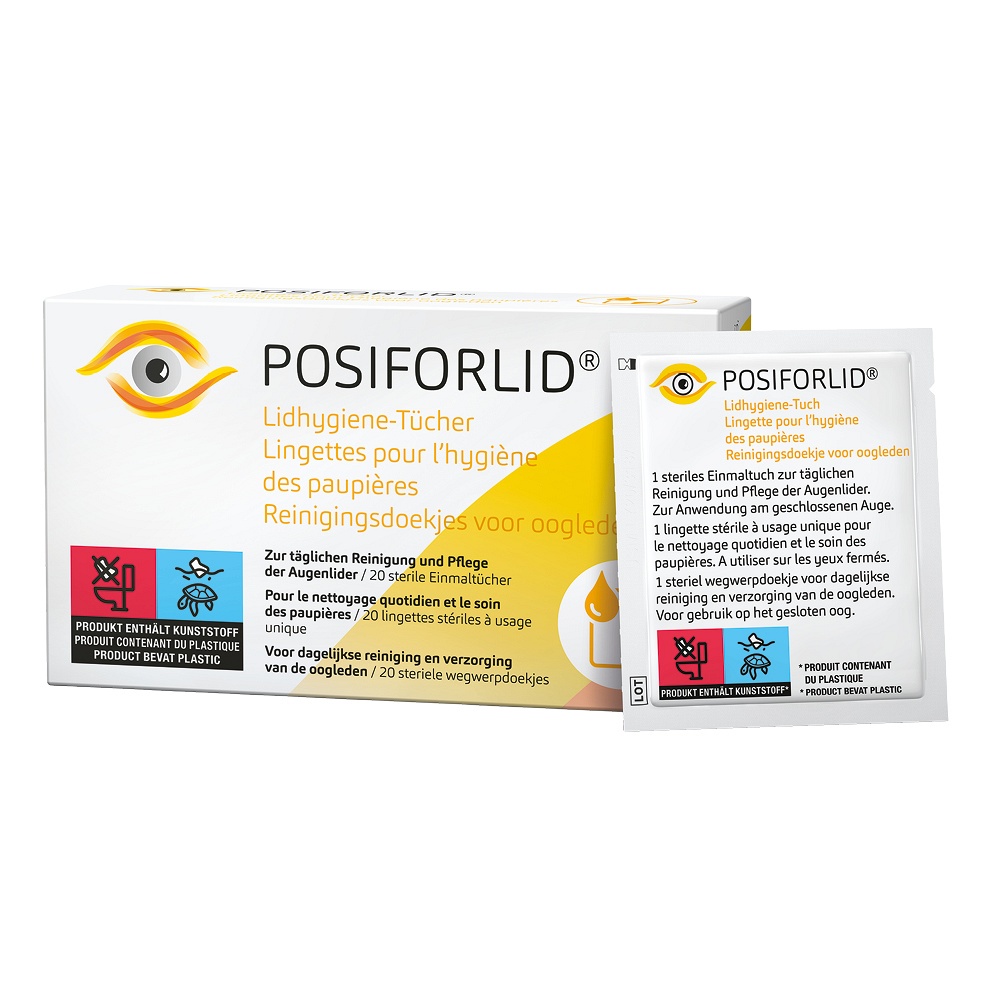 POSIFORLID Lidhygiene-Tücher - 20Stk - gereizte Augen
