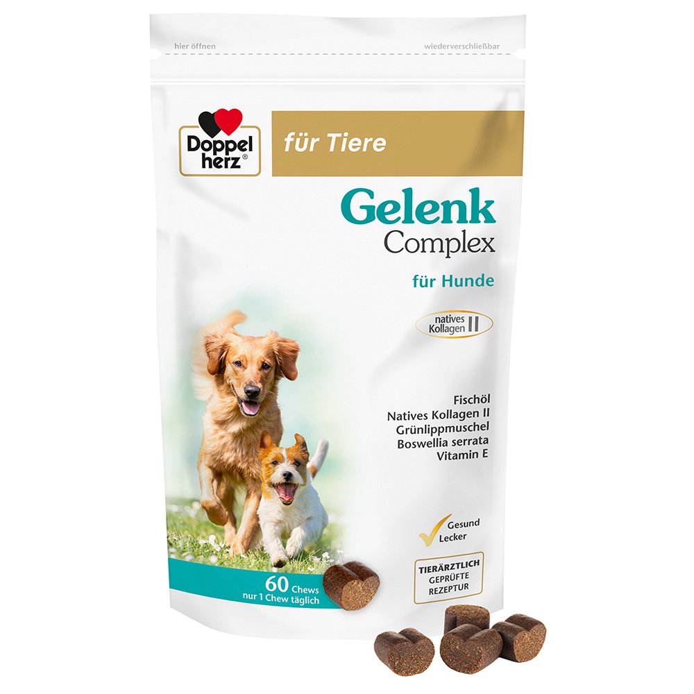DOPPELHERZ für Tiere Gelenk Complex Chews f.Hunde - 60Stk - für Tiere