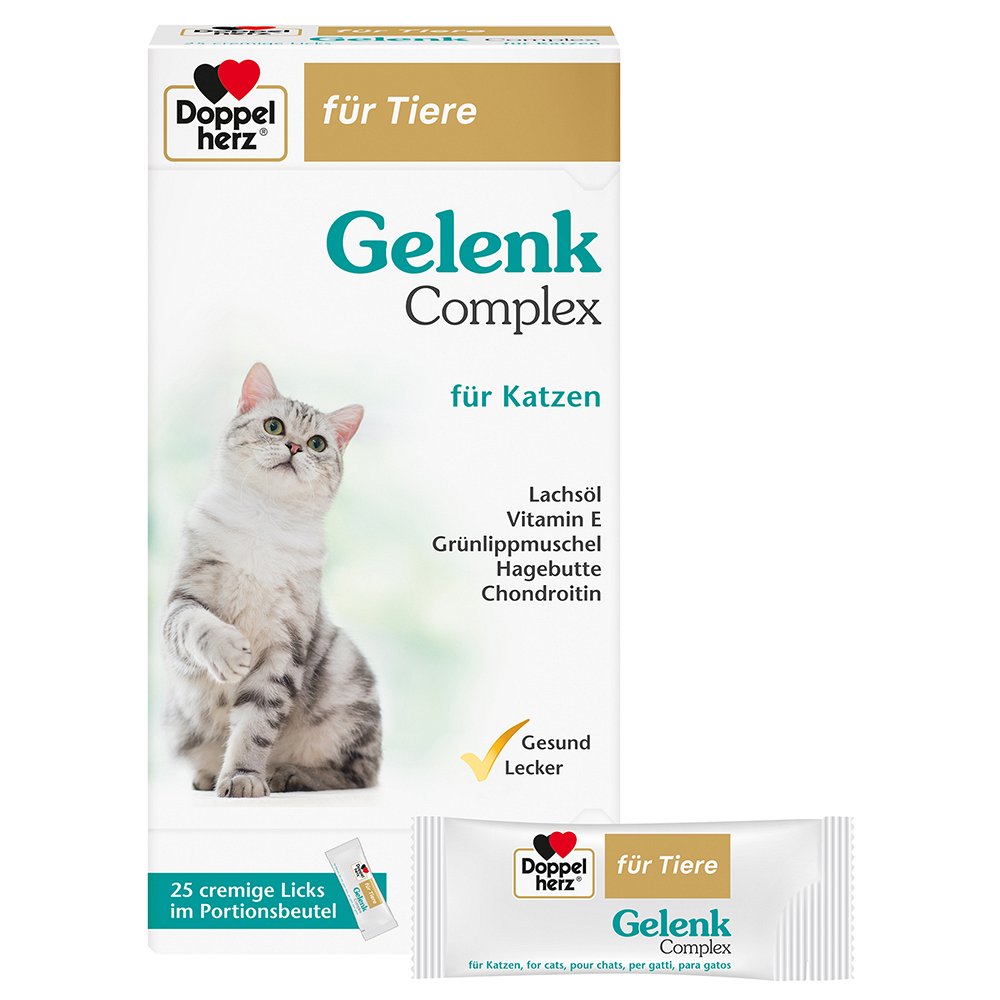 DOPPELHERZ für Tiere Gelenk Complex Port.B.f.Katze - 25Stk - für Tiere