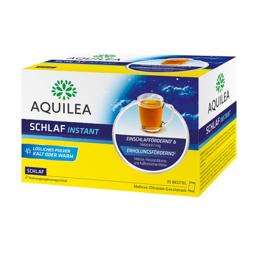AQUILEA Schlaf Instant Pulver Beutel - 25Stk - Nerven,Beruhigung & Schlaf