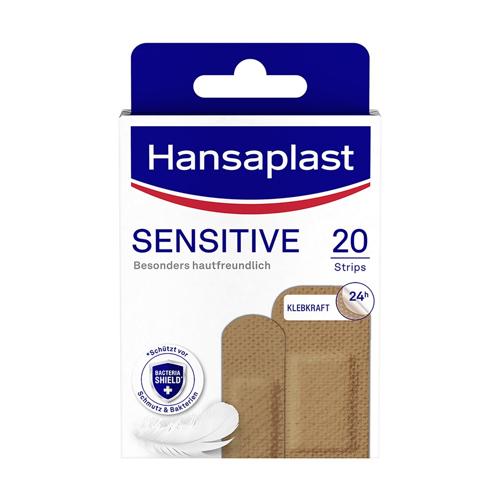 HANSAPLAST Sensitive Pflasterstrips hautton medium - 20Stk - Hansaplast