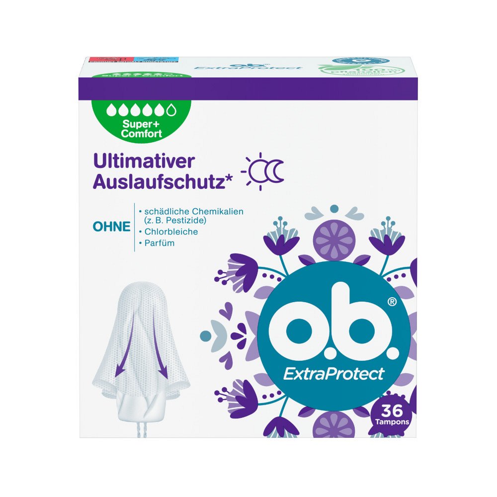 O.B. Tampons ExtraProtect super plus comfort - 36Stk - Alles für Sie & Ihn