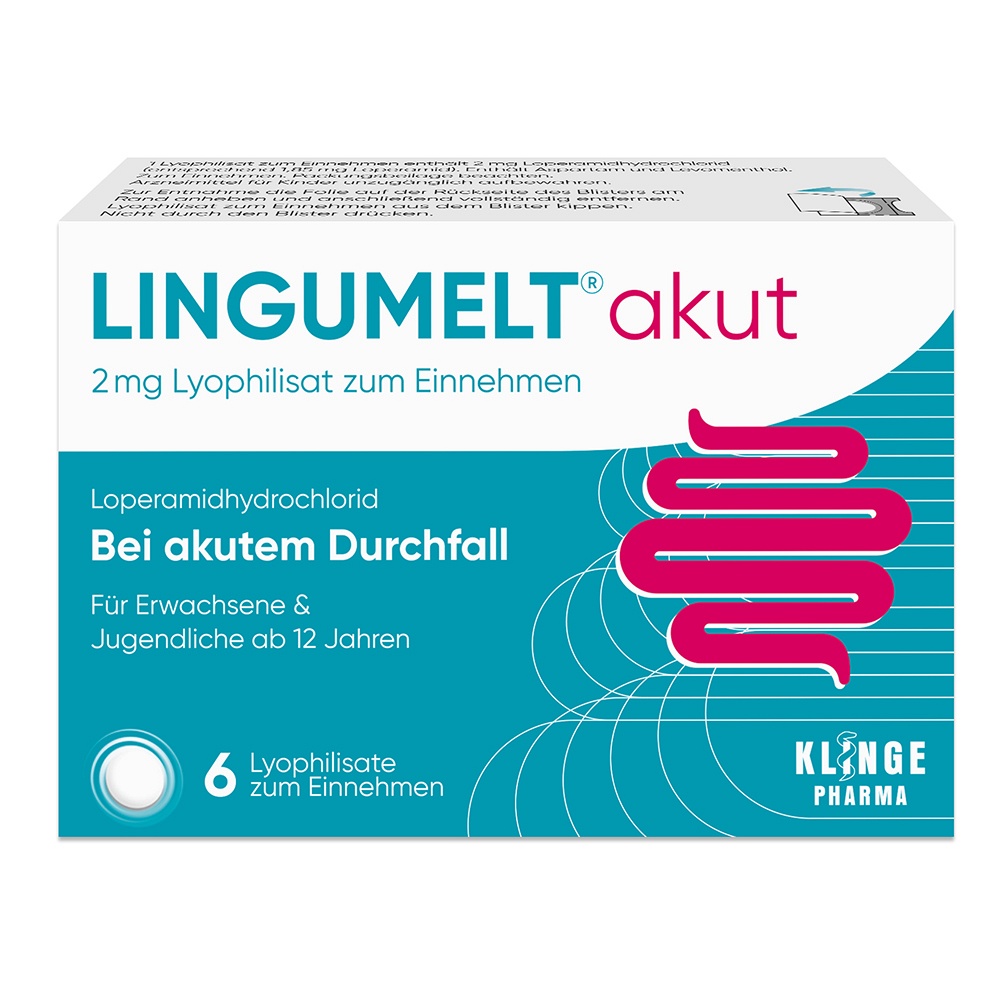 LINGUMELT akut 2 mg Lyophilisat zum Einnehmen - 6Stk - Bauchschmerzen & Blähungen