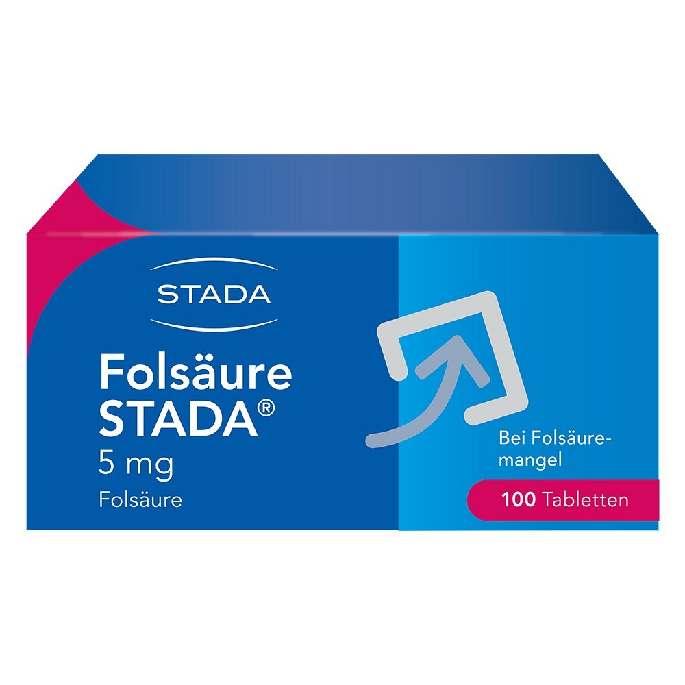 FOLSÄURE STADA 5 mg Tabletten - 100Stk