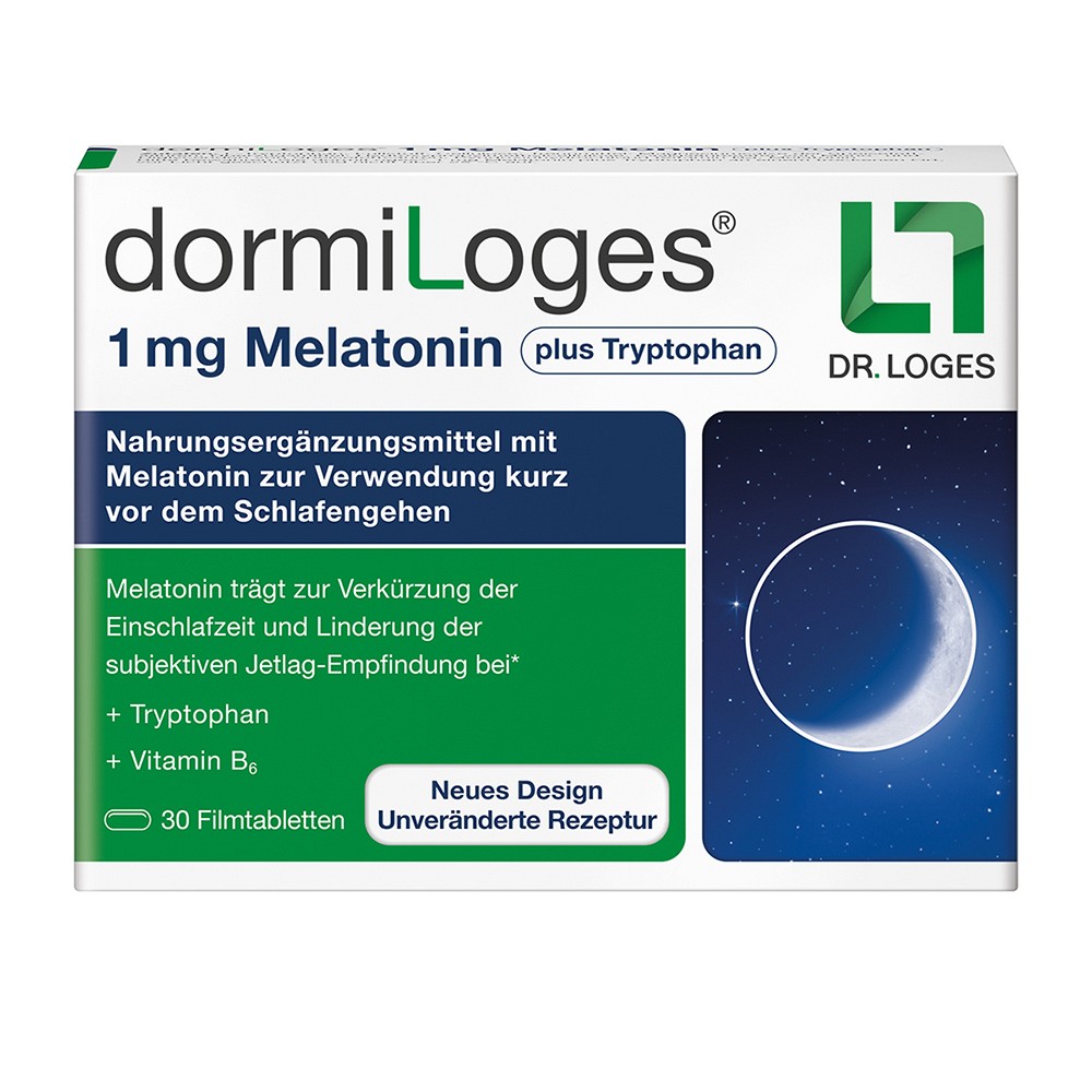DORMILOGES 1 mg Melatonin plus Tryptophan Filmtab. - 30Stk